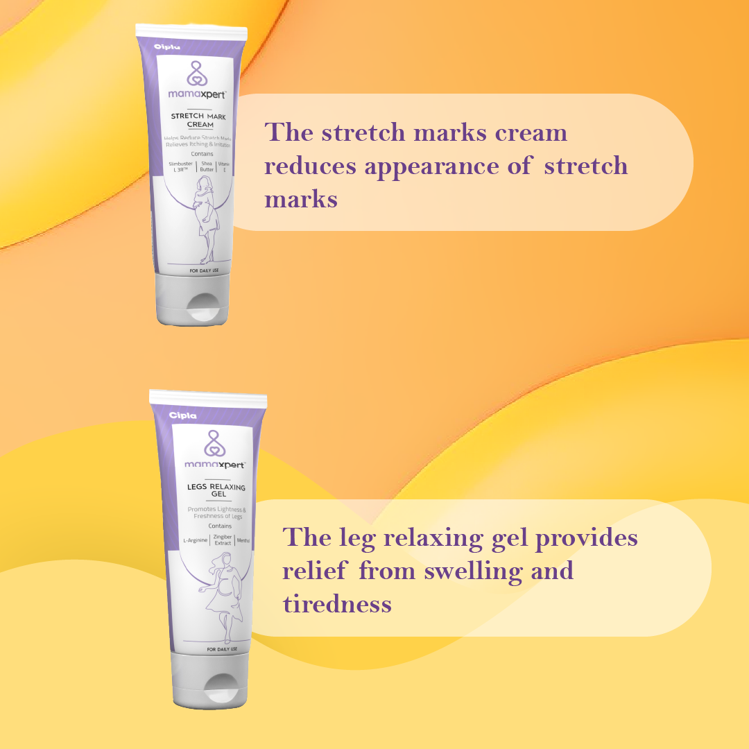 Soothing Nipple Cream + Breast Firming Gel + Leg Relaxing Gel + Stretch Marks Cream